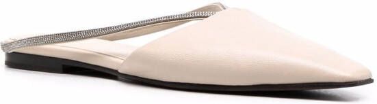 Brunello Cucinelli Leren muiltjes Beige