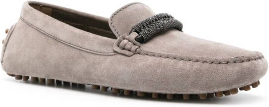 Brunello Cucinelli Leren sneakers Beige