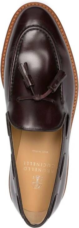 Brunello Cucinelli Loafers met kwastjes Bruin
