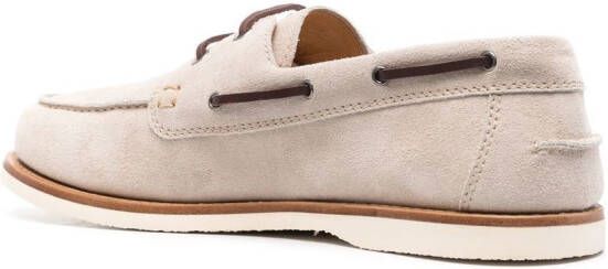 Brunello Cucinelli Loafers met veters Beige