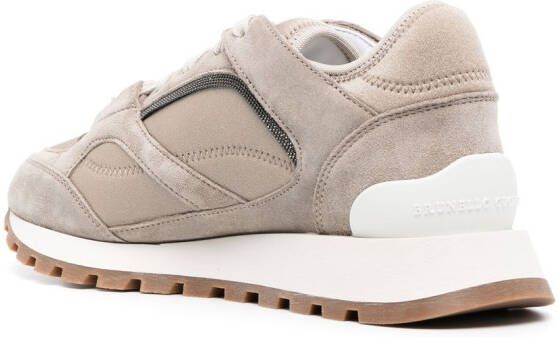 Brunello Cucinelli Leren sneakers Beige