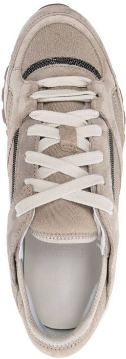 Brunello Cucinelli Leren sneakers Beige