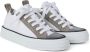 Brunello Cucinelli Sneakers met vlakken en monili detail Wit - Thumbnail 2