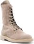 Brunello Cucinelli Suède enkellaarzen Beige - Thumbnail 2