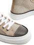 Brunello Cucinelli Metallic gebreide sneakers met monilikralen Beige - Thumbnail 4