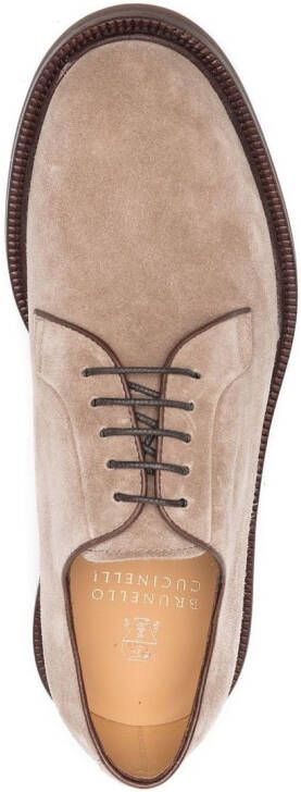 Brunello Cucinelli Oxford veterschoenen Beige