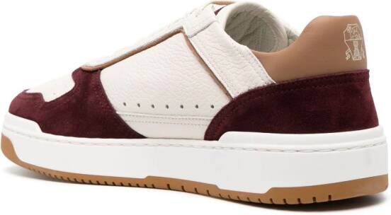 Brunello Cucinelli Sneakers met vlakken Beige