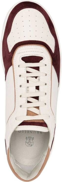 Brunello Cucinelli Sneakers met vlakken Beige