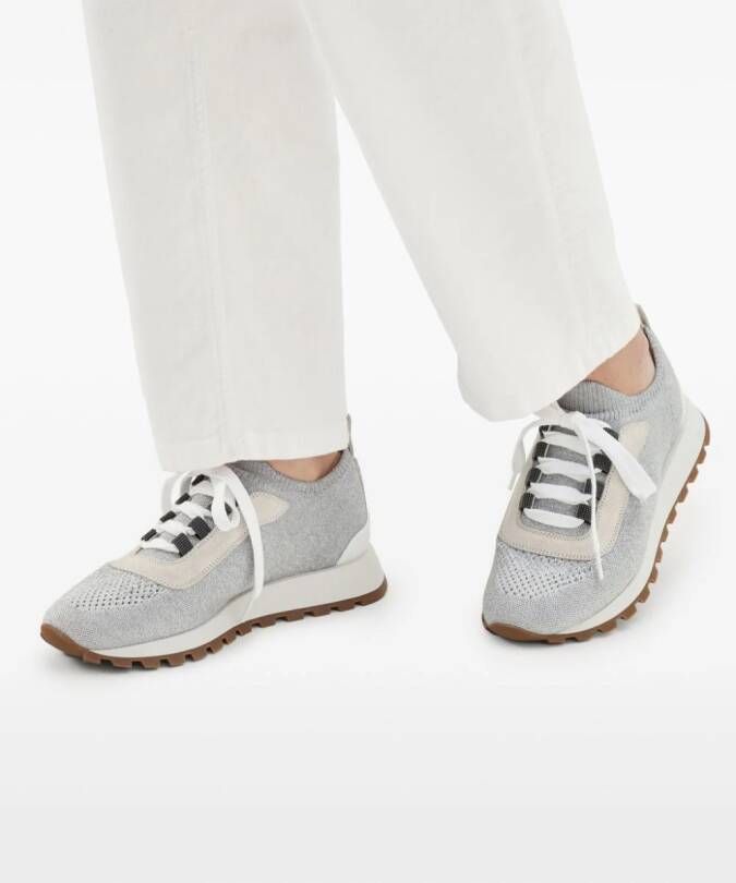 Brunello Cucinelli Soksneakers Grijs