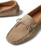 Brunello Cucinelli Suède loafers met strikdetail Beige - Thumbnail 4