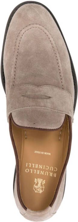 Brunello Cucinelli Suède loafers Beige