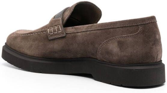 Brunello Cucinelli Suède loafers Grijs