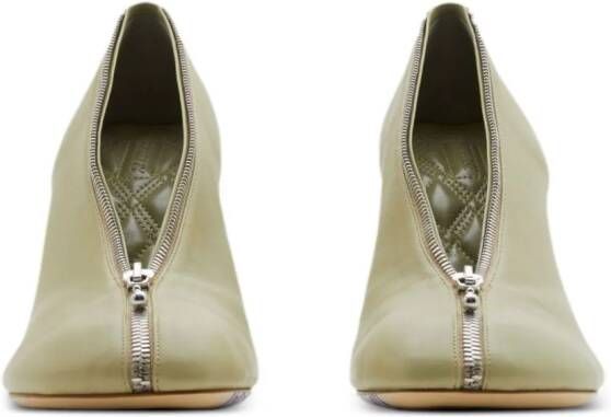 Burberry Baby Zip leren pumps Groen