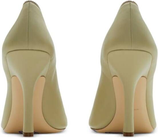 Burberry Baby Zip leren pumps Groen