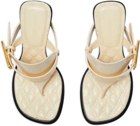 Burberry Bay leren sandalen Beige