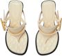 Burberry 100 mm Bay leren muiltjes Beige - Thumbnail 4