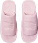 Burberry Leren slippers met reliëf Roze - Thumbnail 4