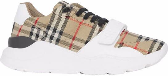 Burberry Geruite sneakers Beige