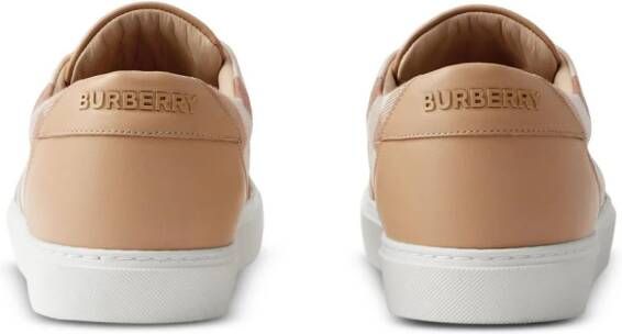 Burberry Geruite sneakers Beige