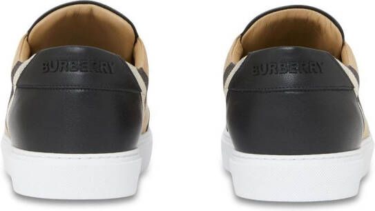 Burberry Geruite sneakers Zwart