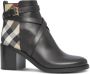 Burberry House Check laarzen met middelhoge hak Zwart - Thumbnail 2