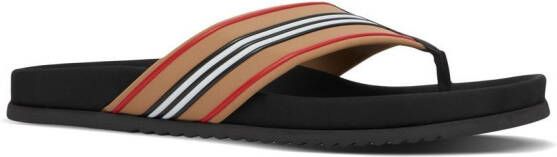 Burberry Icon Stripe teenslippers Beige