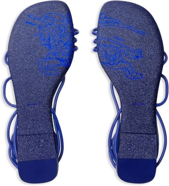Burberry Ivy Shield leren sandalen Blauw