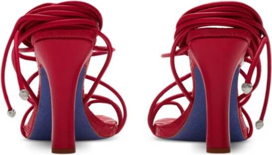 Burberry Ivy Shield 105 sandalen met bandjes Rood