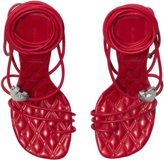 Burberry Ivy Shield 105 sandalen met bandjes Rood