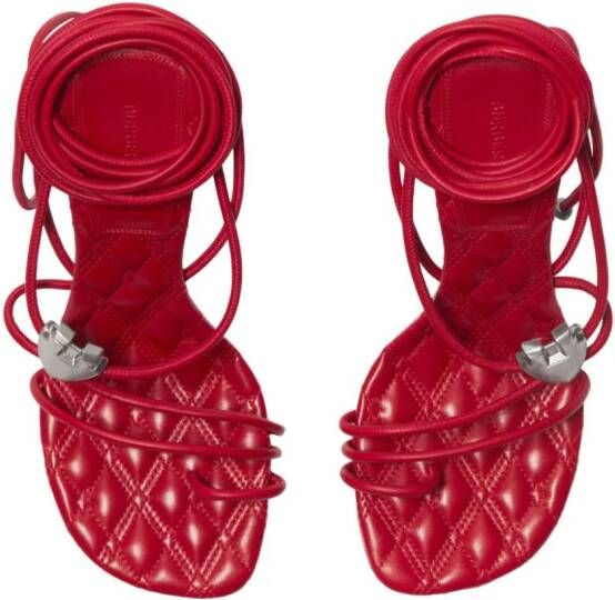 Burberry Ivy Shield sandalen Rood