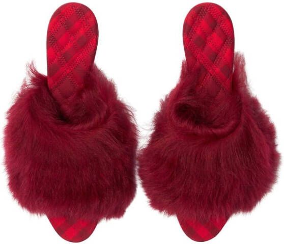 Burberry Jackie lammy sandalen Rood