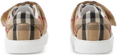 Burberry Kids Geruite sneakers Beige