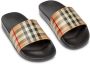 Burberry Kids Slippers met vintage ruit Beige - Thumbnail 3