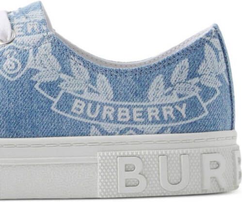 Burberry Kids Sneakers met print Blauw