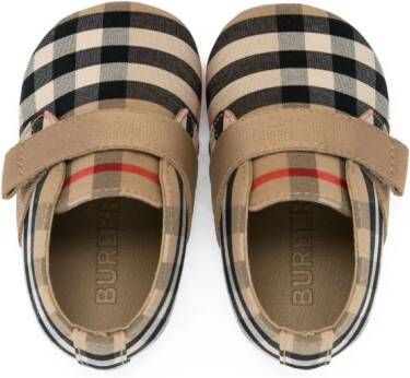Burberry Kids Vintage Check sneakers Beige Schoenen