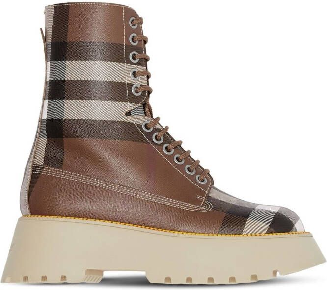 Burberry Leren laarzen Bruin