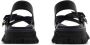 Burberry Leren sandalen met gekruiste bandjes Zwart - Thumbnail 3