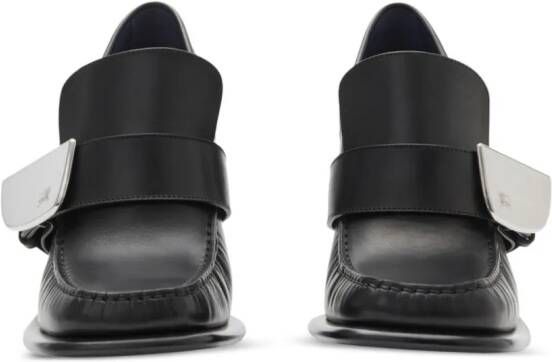 Burberry London Shield 90mm leren loafers Zwart