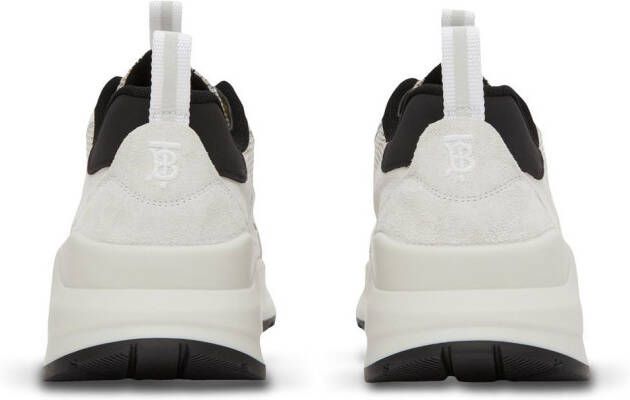 Burberry Geruite low-top sneakers Wit