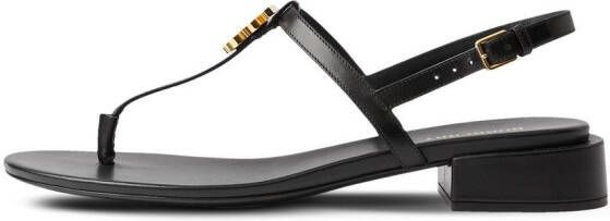 Burberry Leren sandalen Zwart