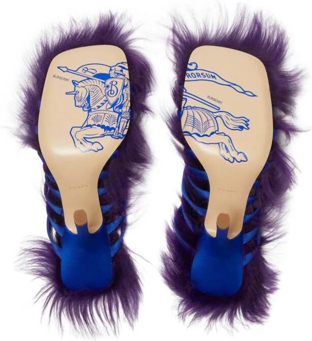 Burberry Satijnen sandalen Blauw