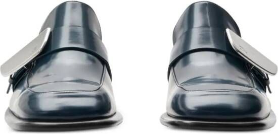 Burberry Shield leren loafers Blauw