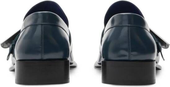 Burberry Shield leren loafers Blauw