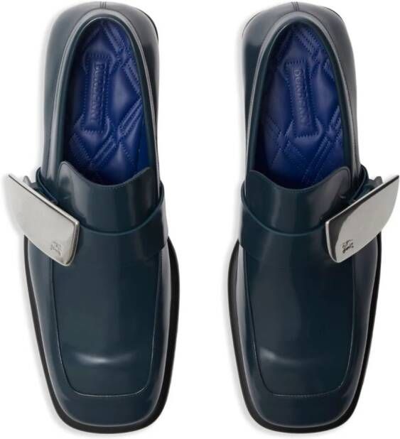 Burberry Shield leren loafers Blauw