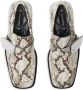 Burberry Shield loafers met pythonprint Beige - Thumbnail 5