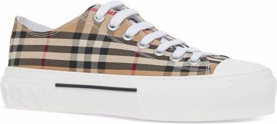 Burberry Vintage check katoenen sneakers Beige