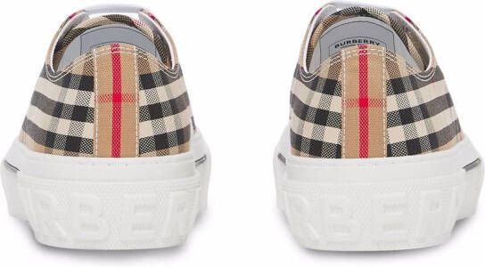 Burberry Vintage check katoenen sneakers Beige