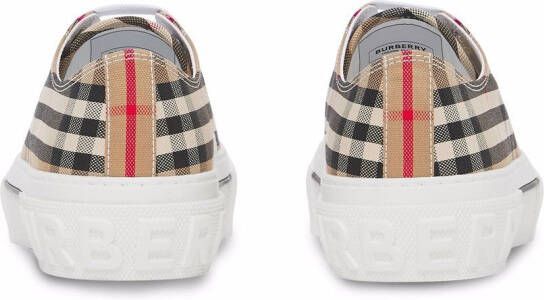 Burberry Sneakers met Vintage check Beige