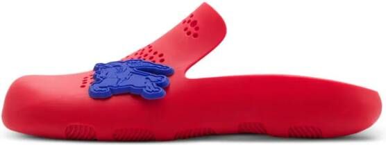 Burberry Stingray geperforeerde slippers Rood