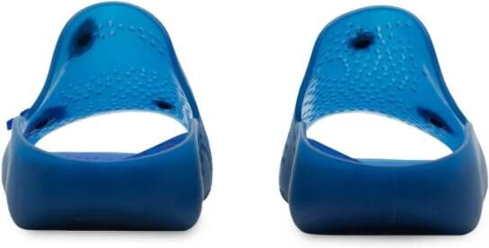 Burberry Stingray slippers verfraaid met logo Blauw